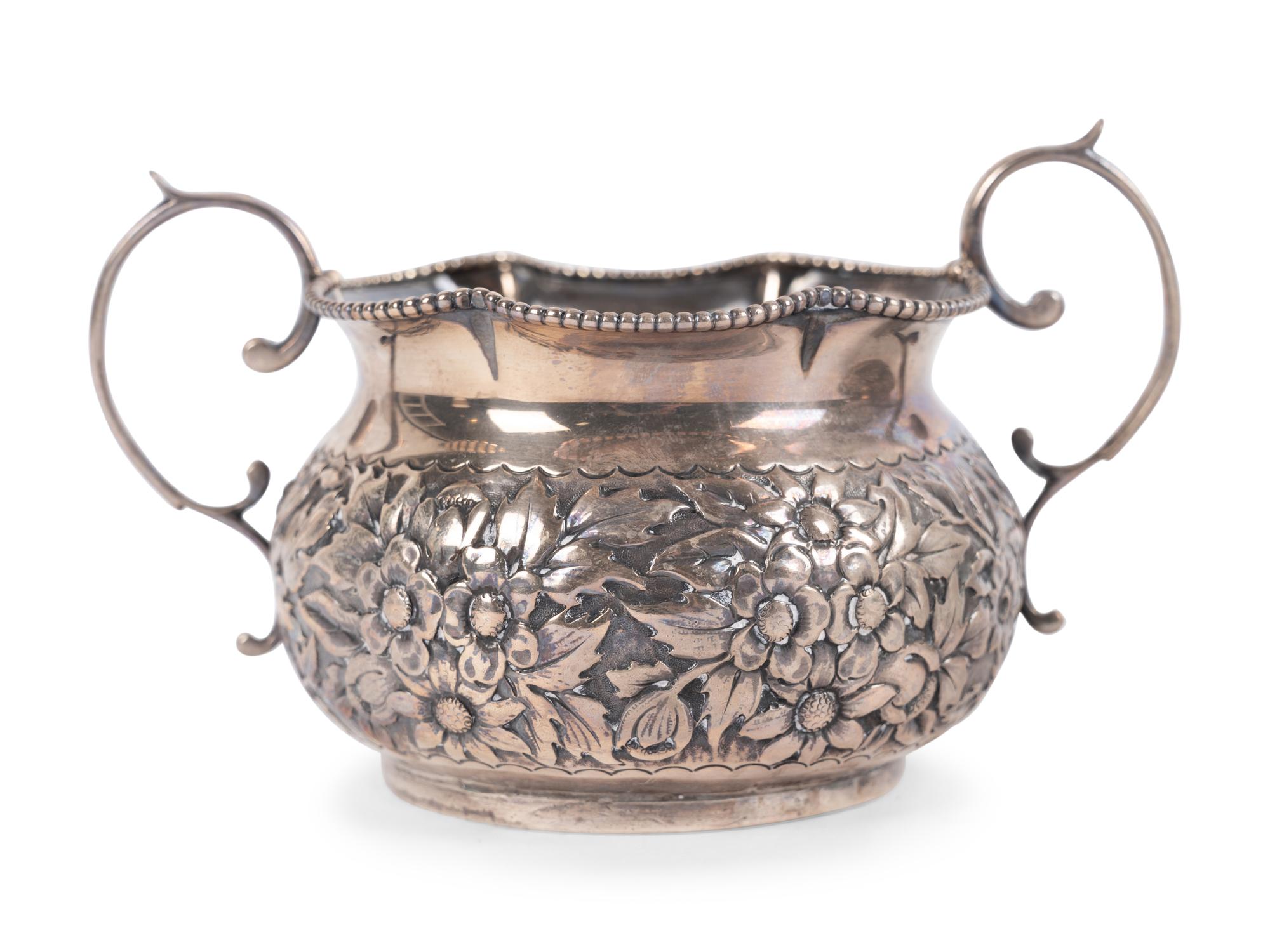 A Victorian Silver Three-Piece Tea Service