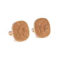TIFFANY & CO., YELLOW GOLD MONOGRAMMED CUFFLINKS
