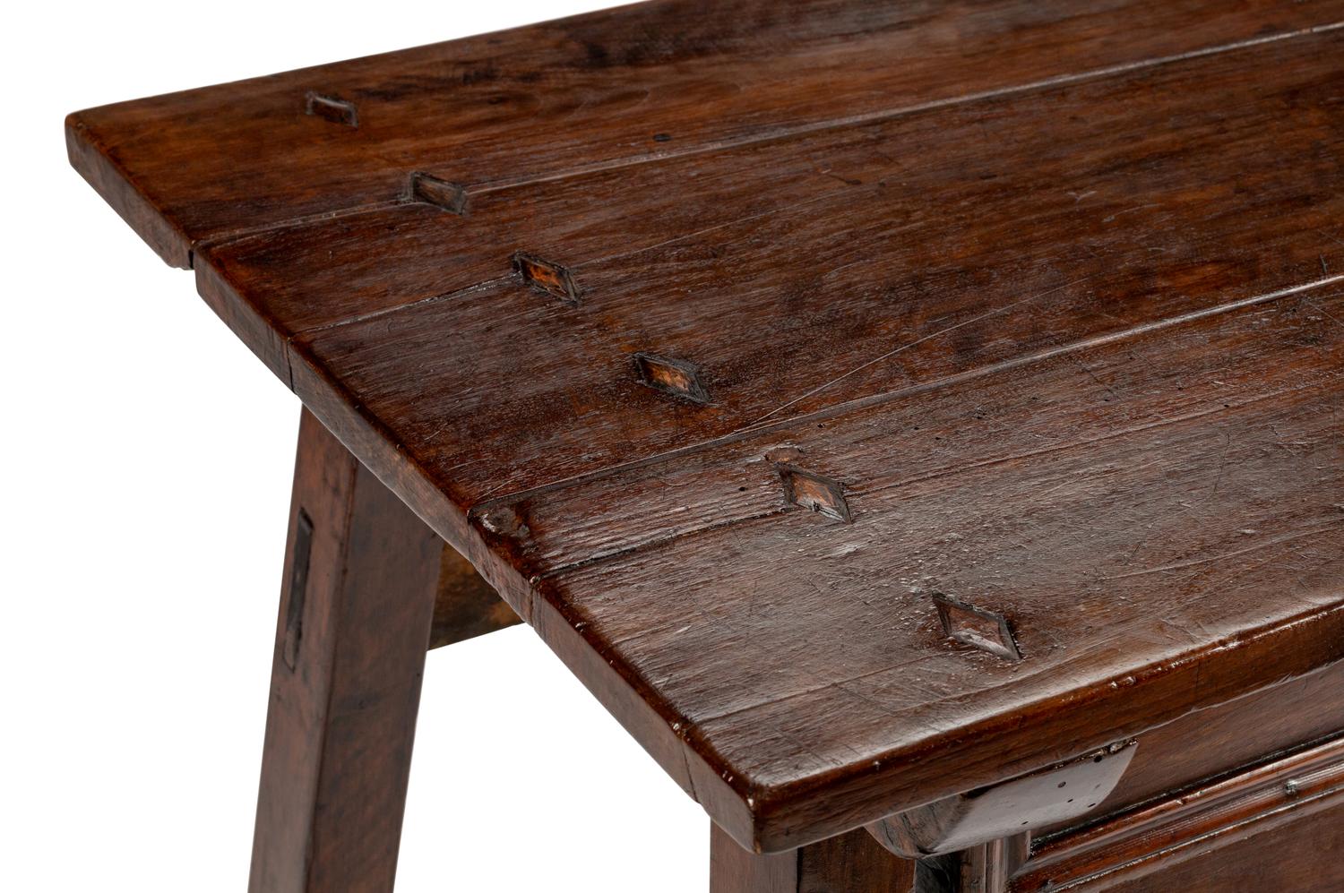 A Spanish Baroque Walnut Table