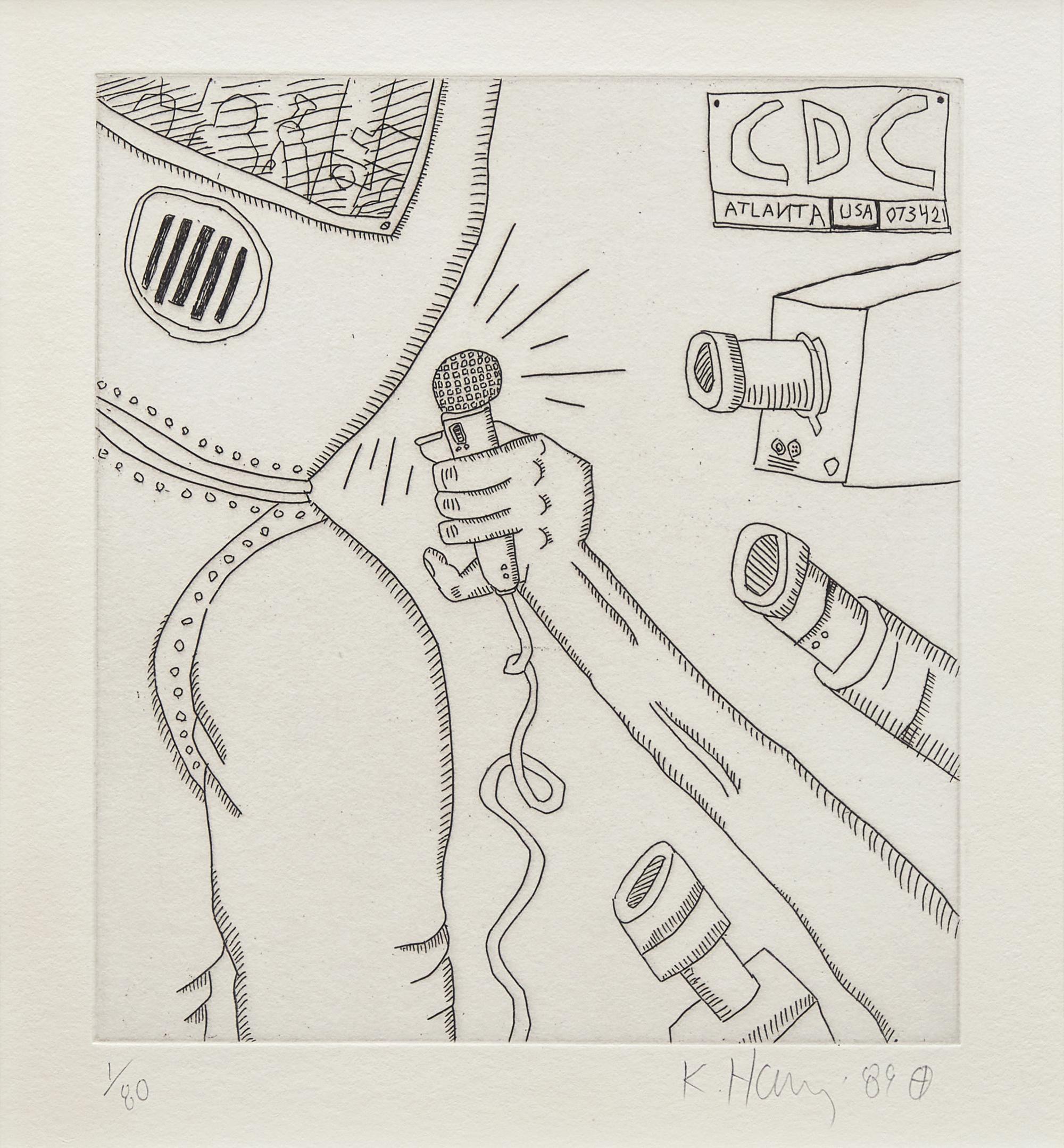 Keith Haring (American, 1958-1990) — Untitled (from The Valley ), 1989