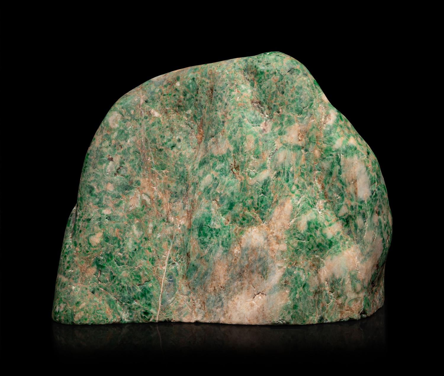 A Chinese Green Jadeite Mountain