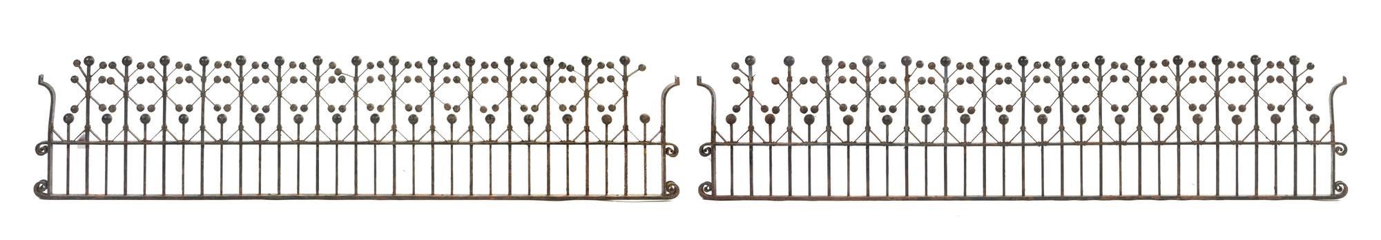 A Pair of Dankmar Adler and Louis Sullivan Wrought Iron Friezes from the Chicago Stock Exchange, Winslow Brothers Height 15 x width 66 — CIRCA 1893