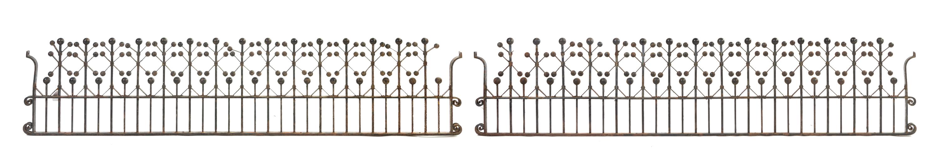 A Pair of Dankmar Adler and Louis Sullivan Wrought Iron Friezes from the Chicago Stock Exchange, Winslow Brothers Height 15 x width 66 — CIRCA 1893
