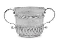 A William III Britannia Silver Caudle Cup