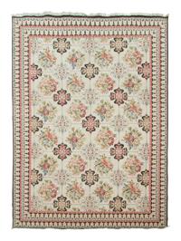 An Indian Floral Design Wool Rug