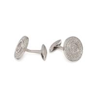 WHITE GOLD AND DIAMOND CUFFLINKS