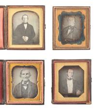 [EARLY PHOTOGRAPHY]. 20 sixth plate daguerreotypes of balding men or men with receding hairlines.