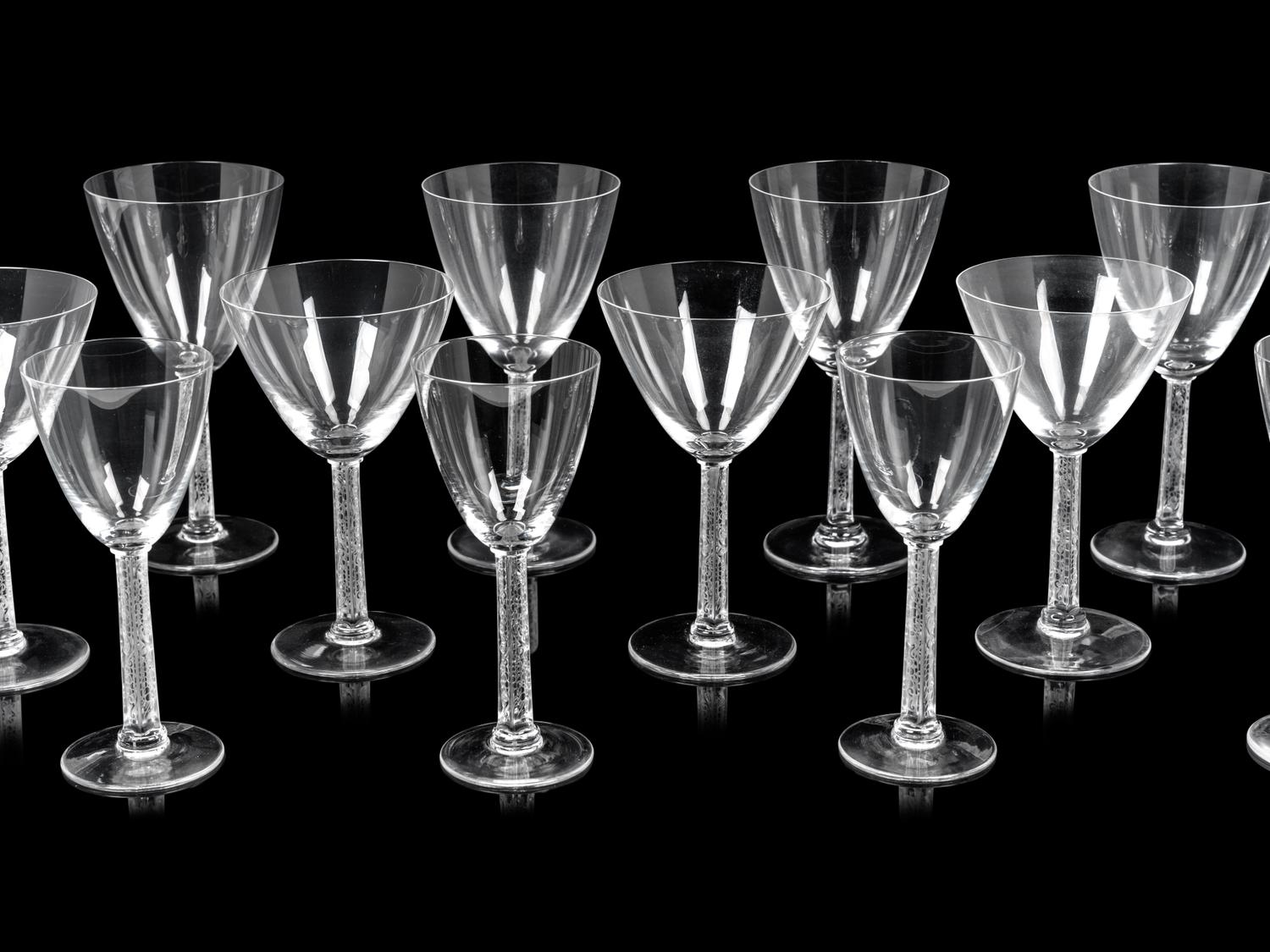 A Lalique Phalsbourg Stemware Service