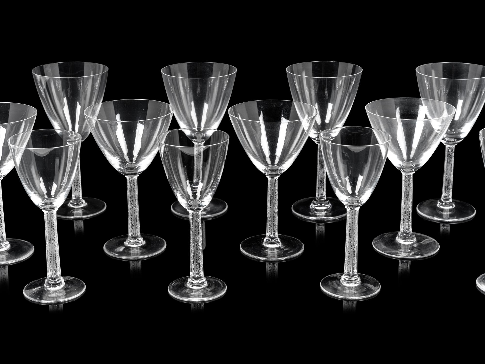 A Lalique Phalsbourg Stemware Service