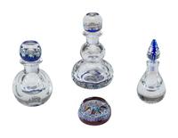 Four Millefiori Glass Articles