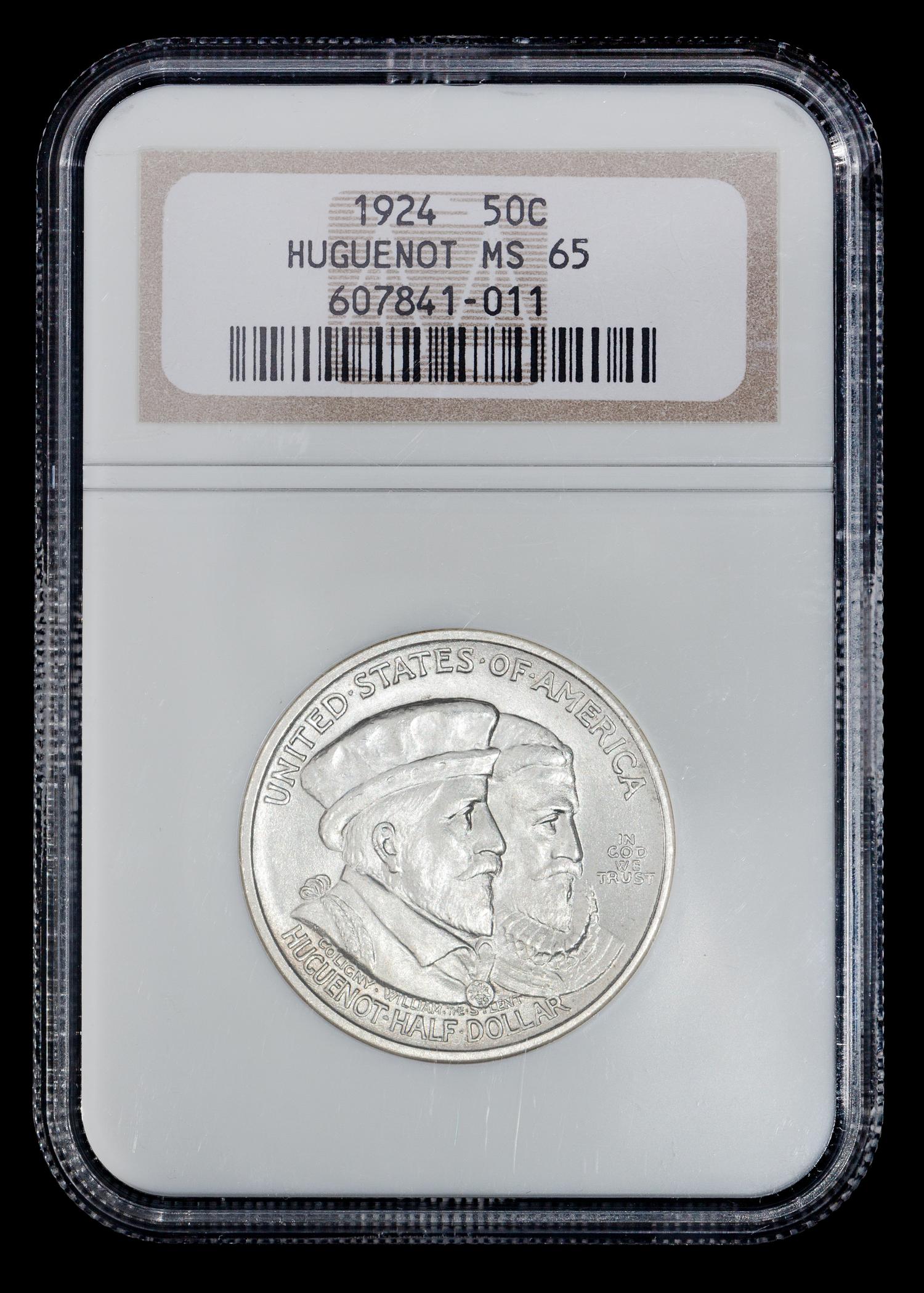 A United States 1924 Huguenot Commemorative 50c Coin