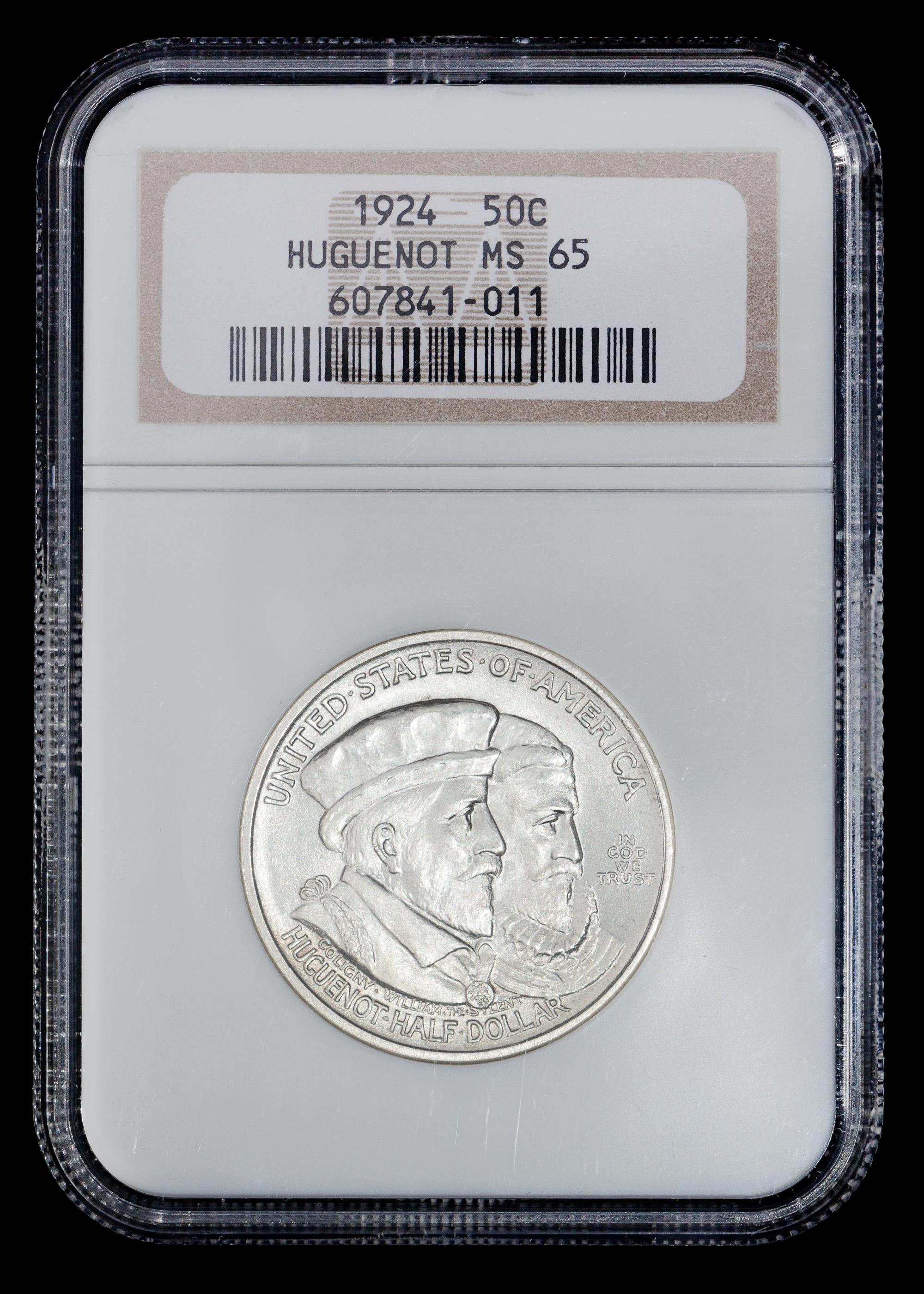 A United States 1924 Huguenot Commemorative 50c Coin