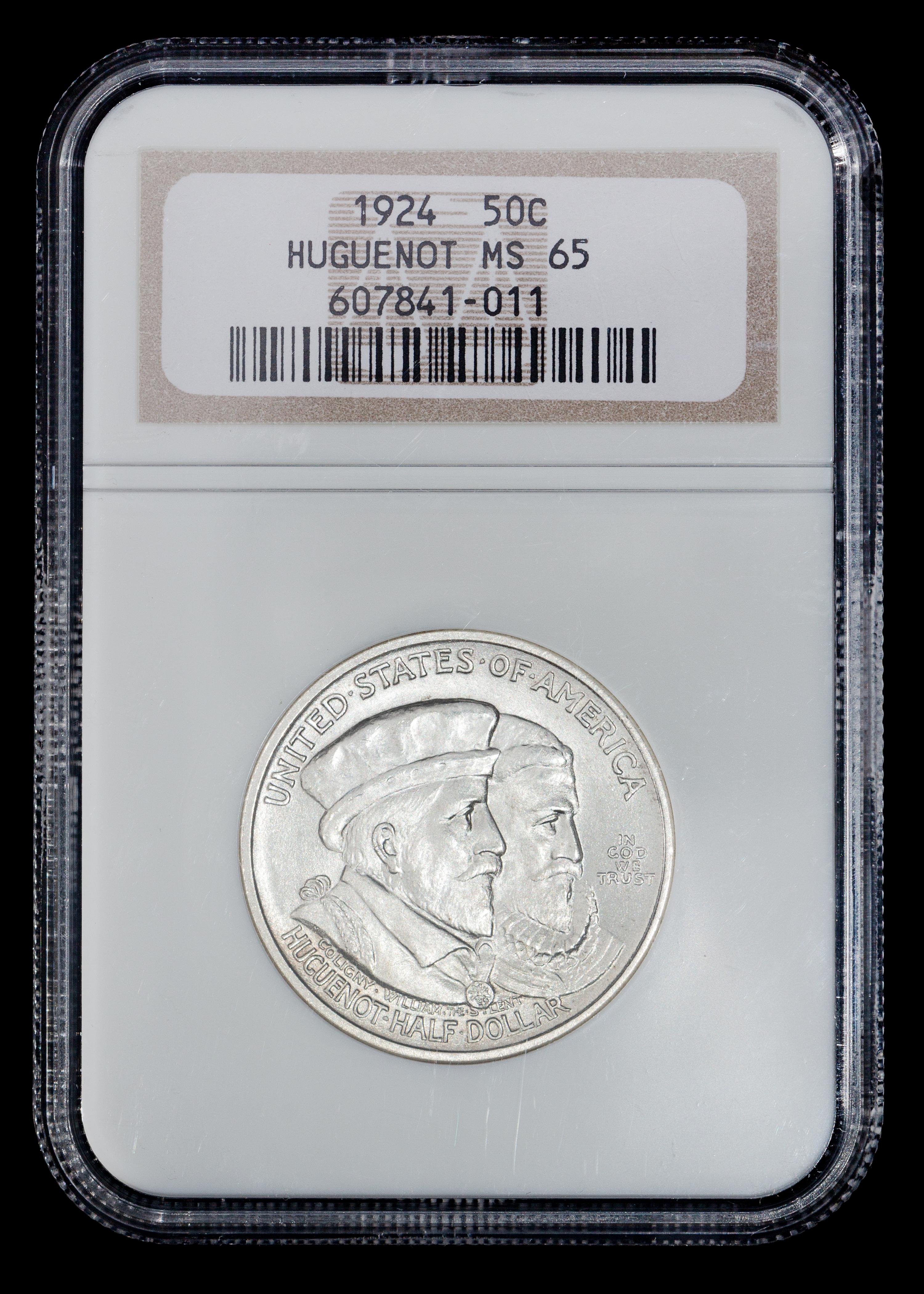 A United States 1924 Huguenot Commemorative 50c Coin