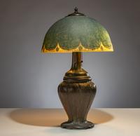 Handel (American, 1885–1936) — Reverse-Painted Table Lamp, c. 1920