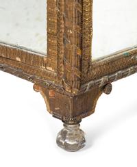 A Louis XVI Style Mirrored Giltwood Cabinet