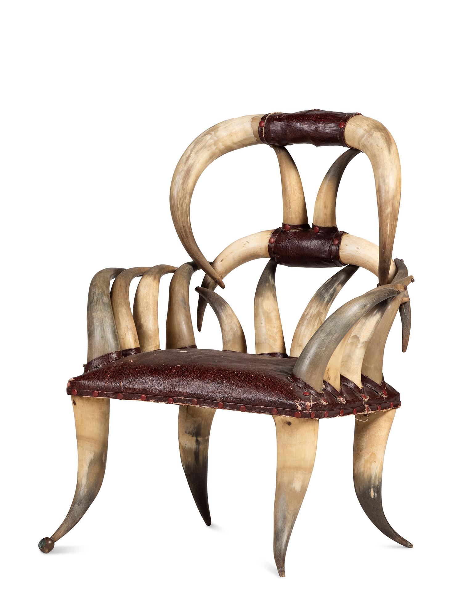 A Victorian Child's Horn Chair