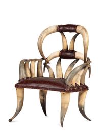 A Victorian Child's Horn Chair