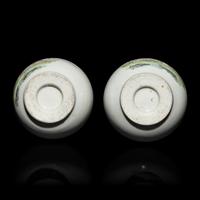 A Pair of Chinese Famille Rose Porcelain 'Peony and Bird' Bottle Vases, 20th Century — 近代 粉彩花鳥圖膽瓶一對