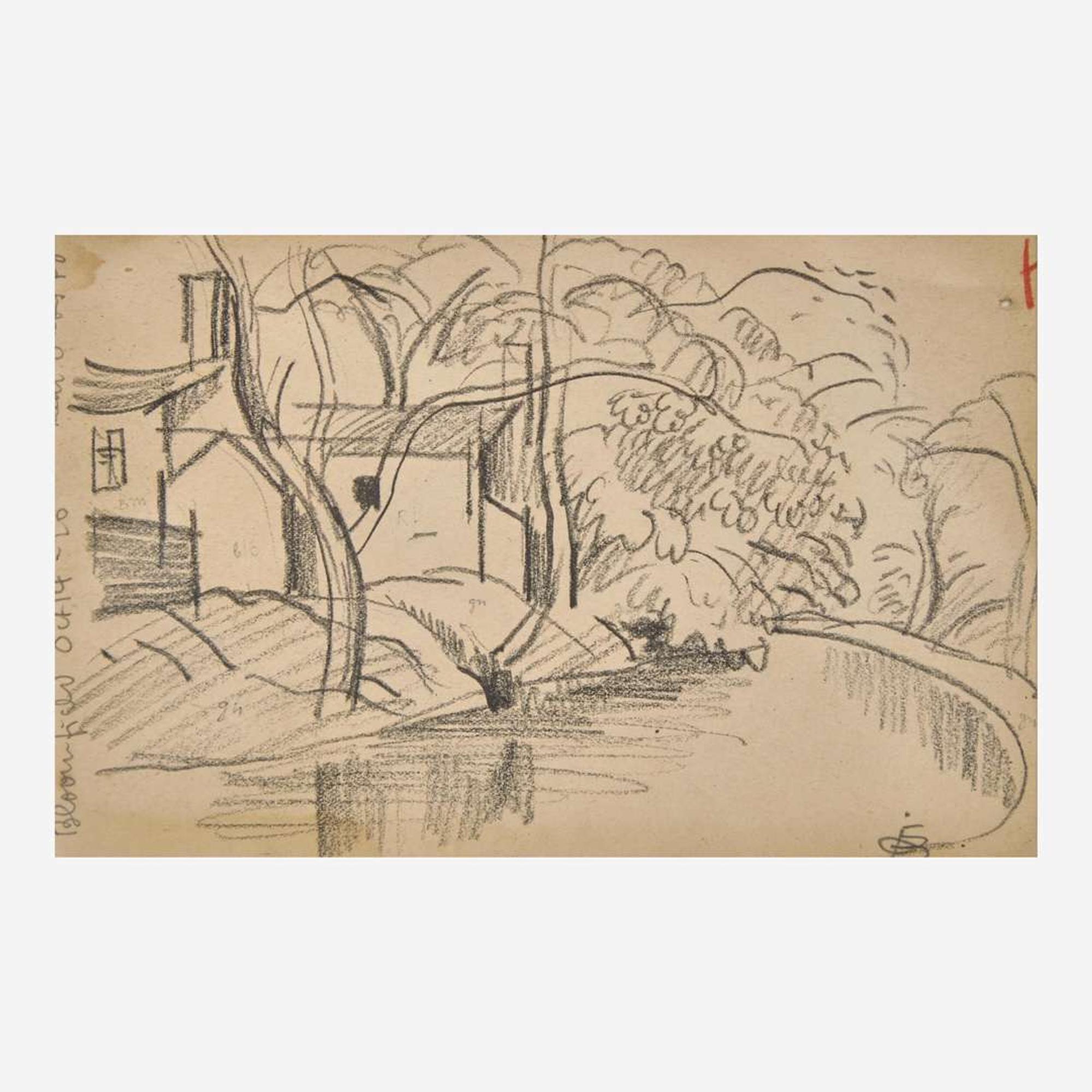 Oscar Florianus Bluemner (American, 1867–1938) Bloomfield/ Bloomfield Place Sketches