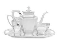 An American Silver Three-Piece Tea Service