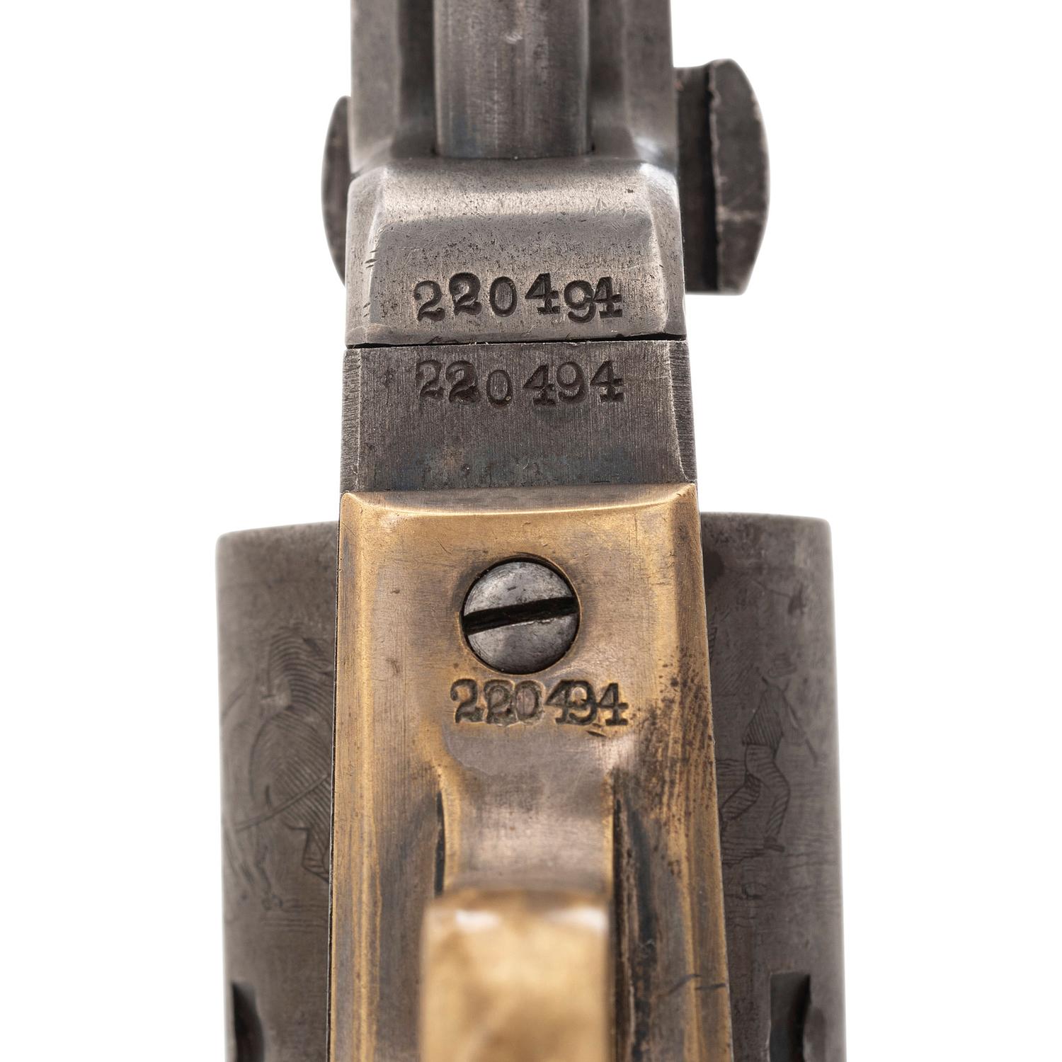 Cased Colt 1849 Pocket Model Presented to Provost Marshall William Osgood by William Truesdail, Chief of Police of the Army of the Cumberland