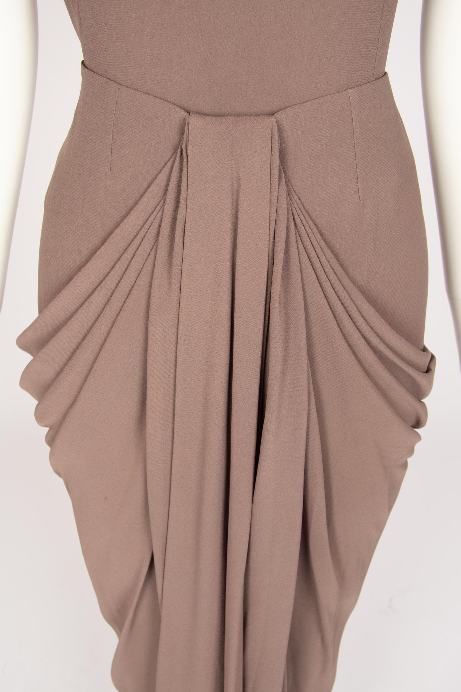 Christian Dior Haute Couture Brown Skirt Ensemble, 2000s