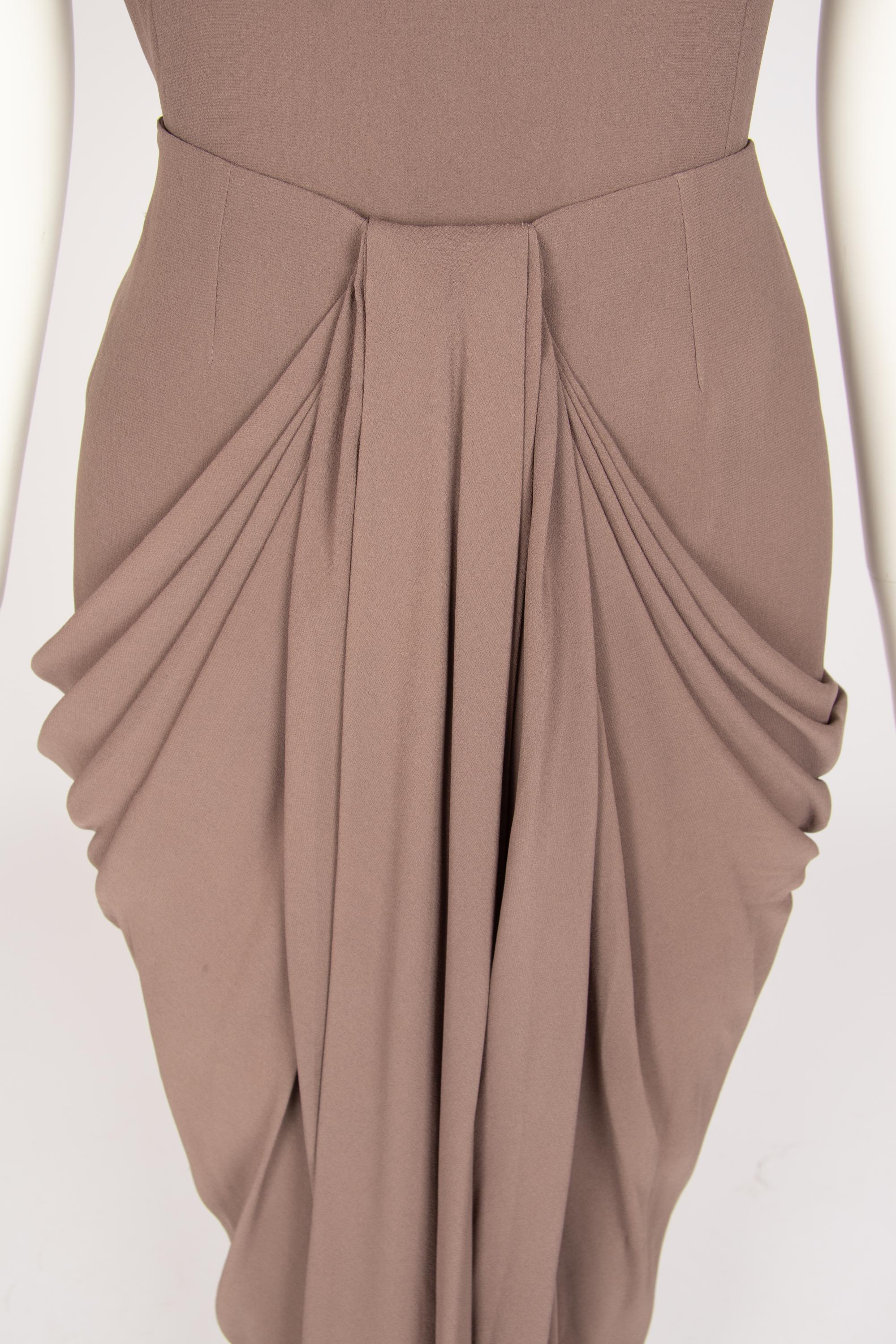 Christian Dior Haute Couture Brown Skirt Ensemble, 2000s