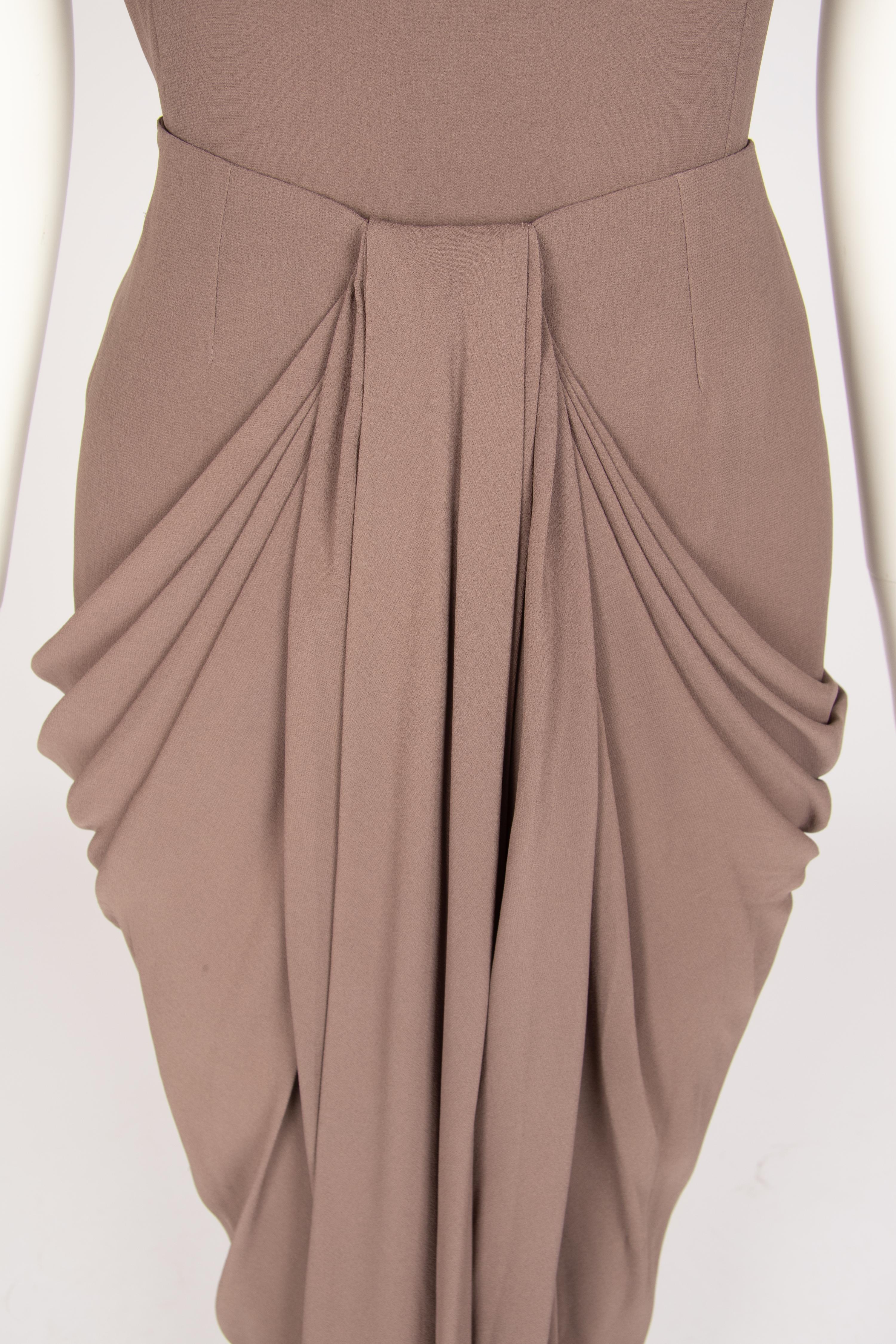 Christian Dior Haute Couture Brown Skirt Ensemble, 2000s