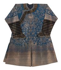A Blue Ground Silk Dragon Robe, Jifu