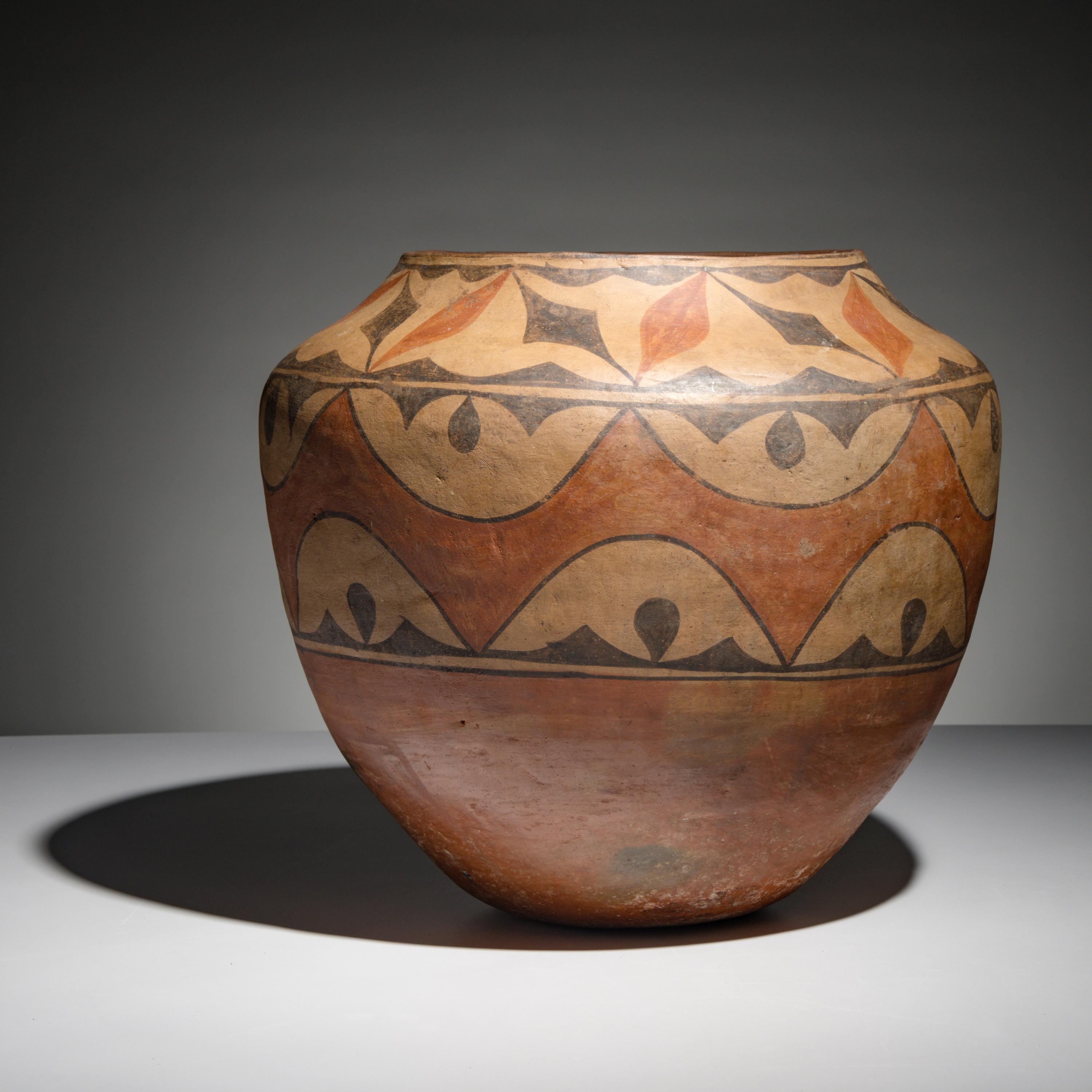 Zia Polychrome Pottery Storage Jar