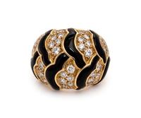 Van Cleef & Arpels, Onyx and Diamond Ring