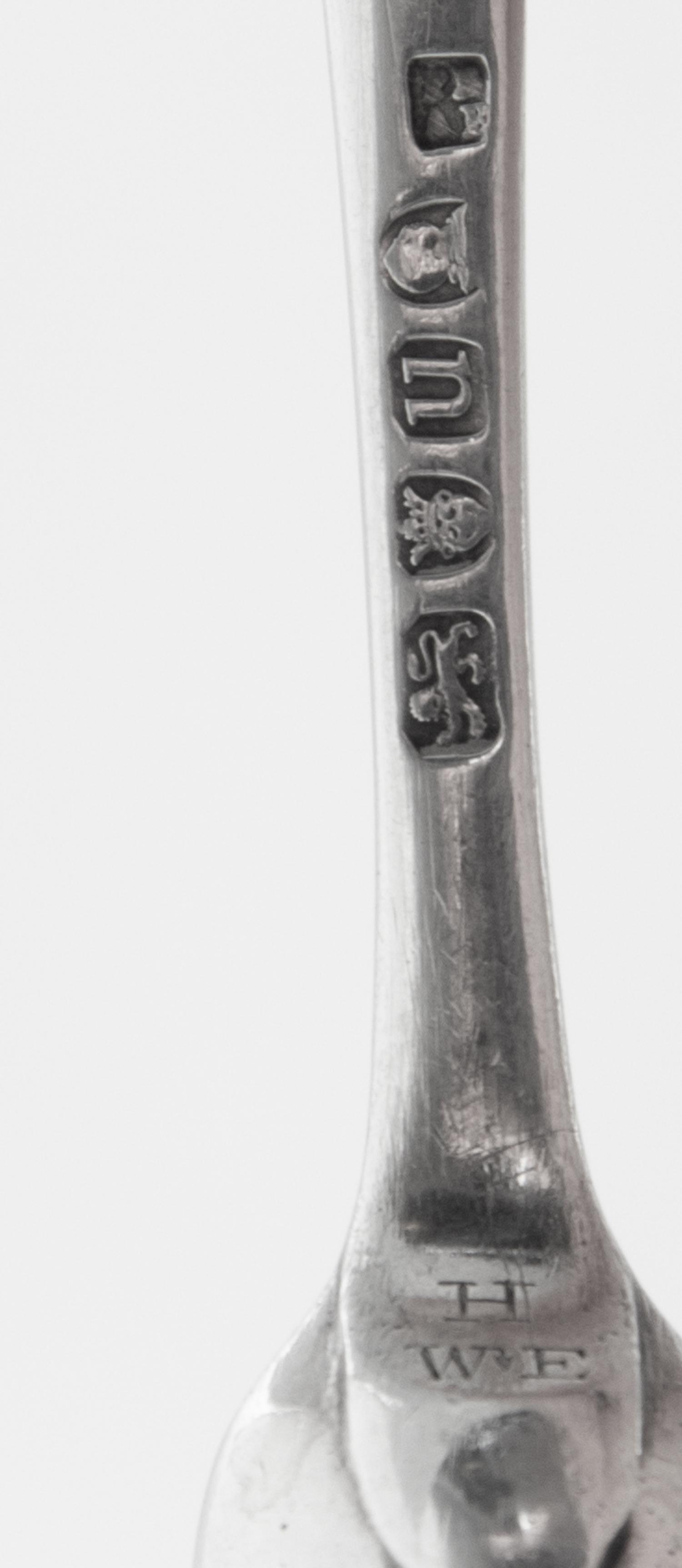 Two George III Silver Marrow Scoops, Peter & Ann Bateman, London 1795 and Samuel Hennel, London, 1813, each of typical form.