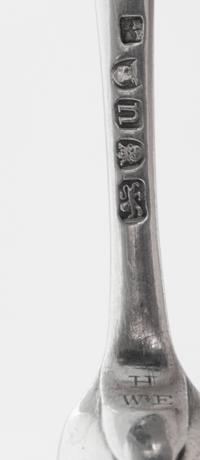 Two George III Silver Marrow Scoops, Peter & Ann Bateman, London 1795 and Samuel Hennel, London, 1813, each of typical form.