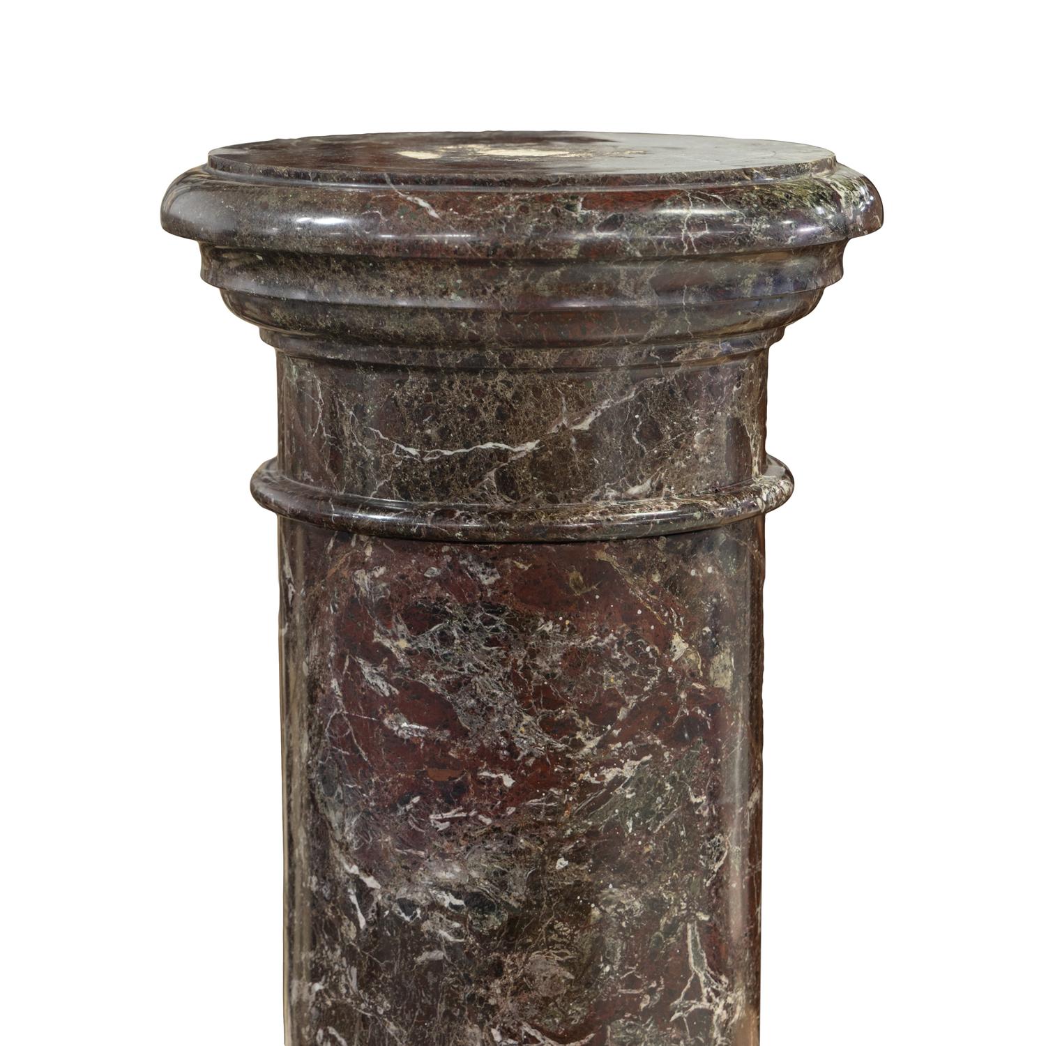 A Continental Marble Pedestal