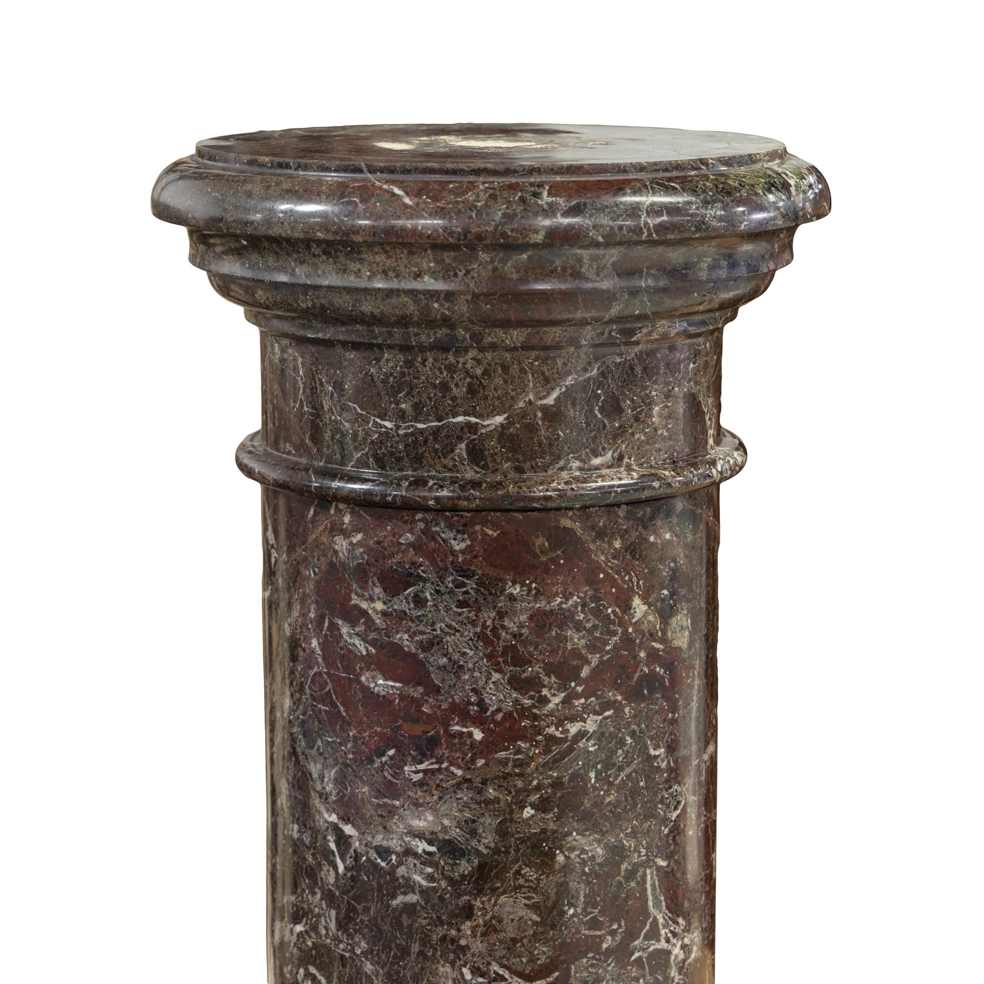 A Continental Marble Pedestal