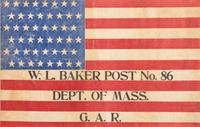 [FLAGS-CIVIL WAR] 48-star American flag identified to W.L. Baker Post, Dept. of Massachusetts, GAR.