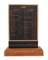 A 1988 John Madden All Madden Team Trophy Awarded to Mike Ditka Formerly Displayed at Mike Ditka's Restaurant