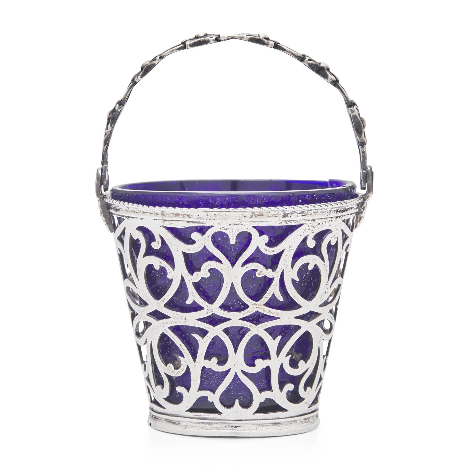 A George III Pierced Silver Cream Pail