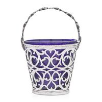 A George III Pierced Silver Cream Pail