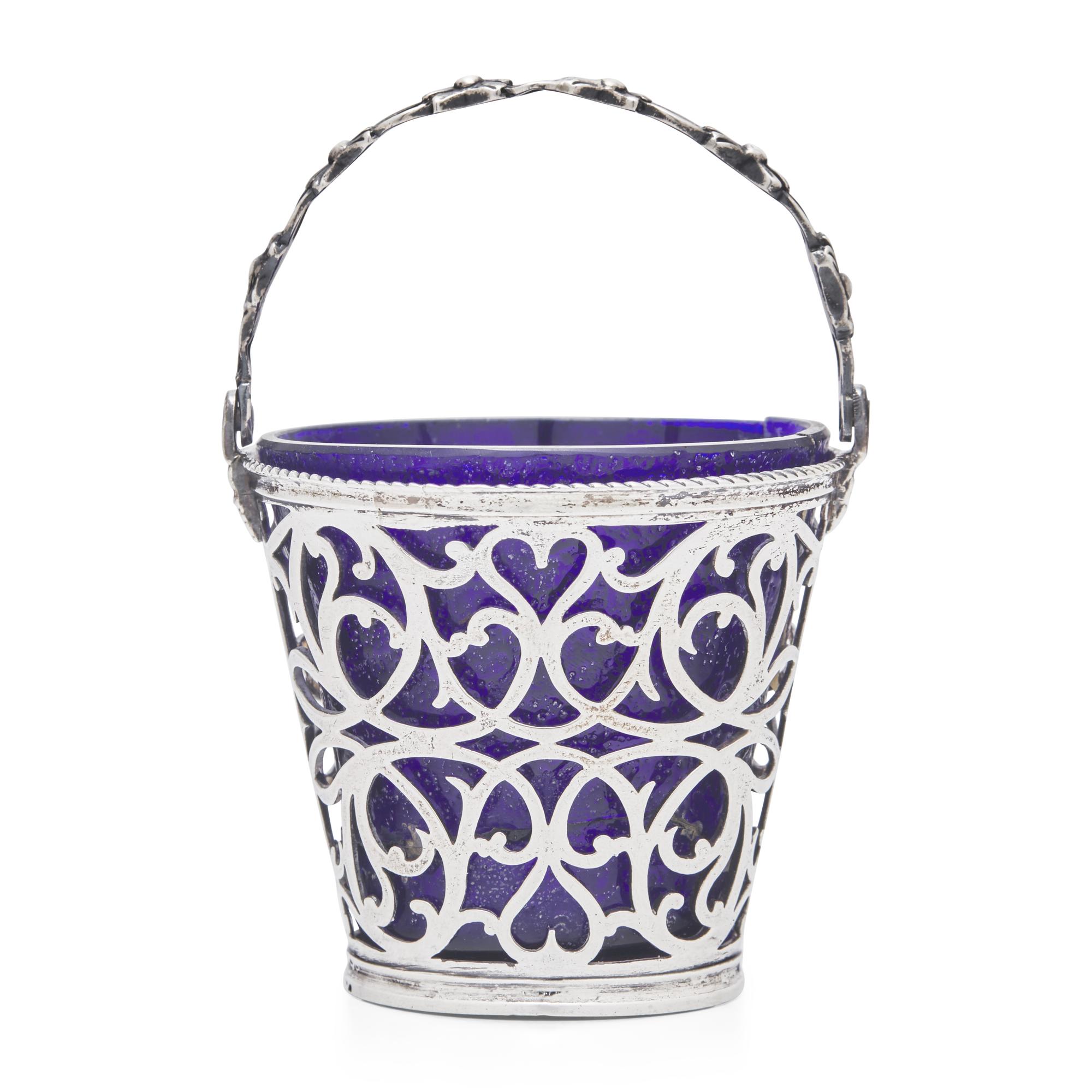 A George III Pierced Silver Cream Pail