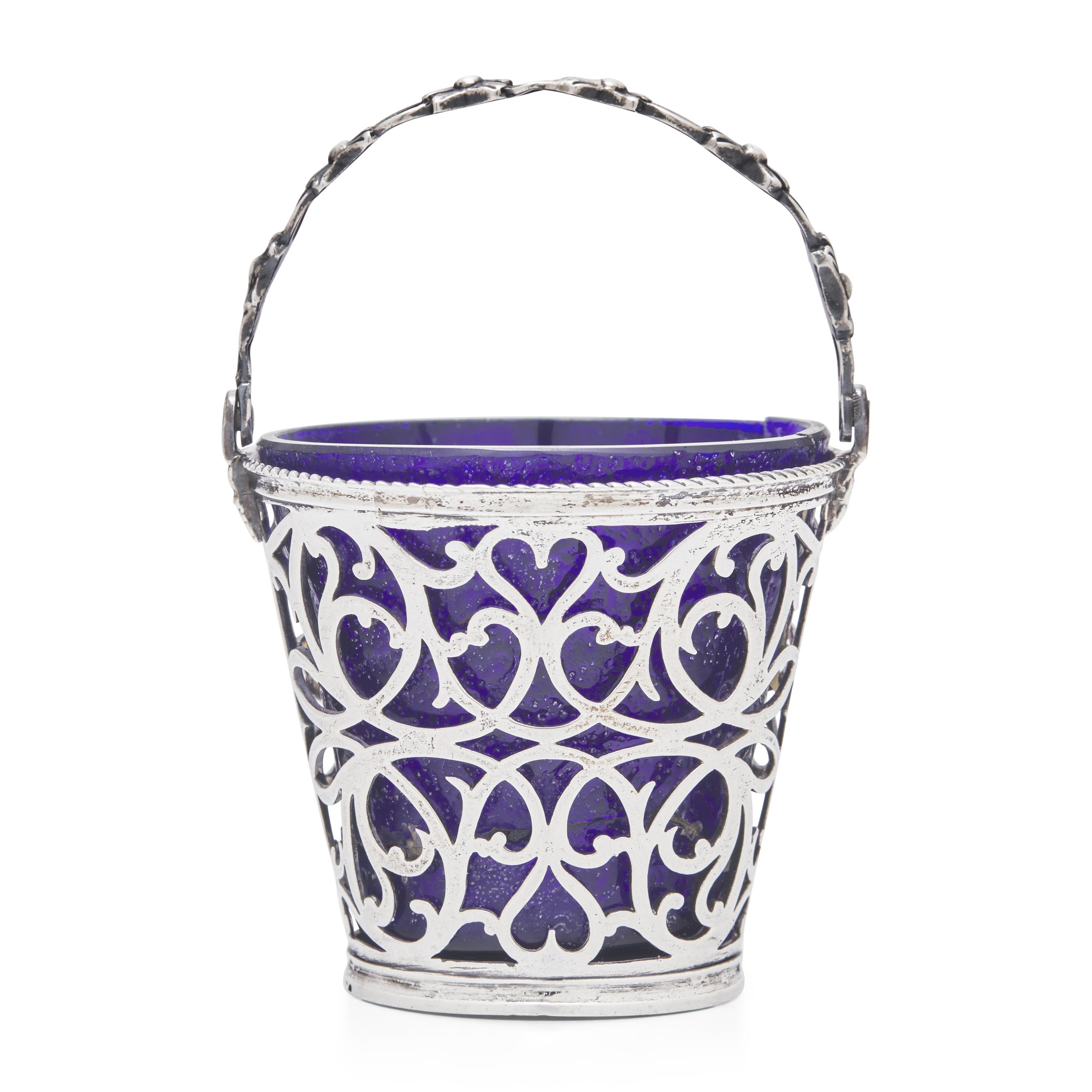 A George III Pierced Silver Cream Pail