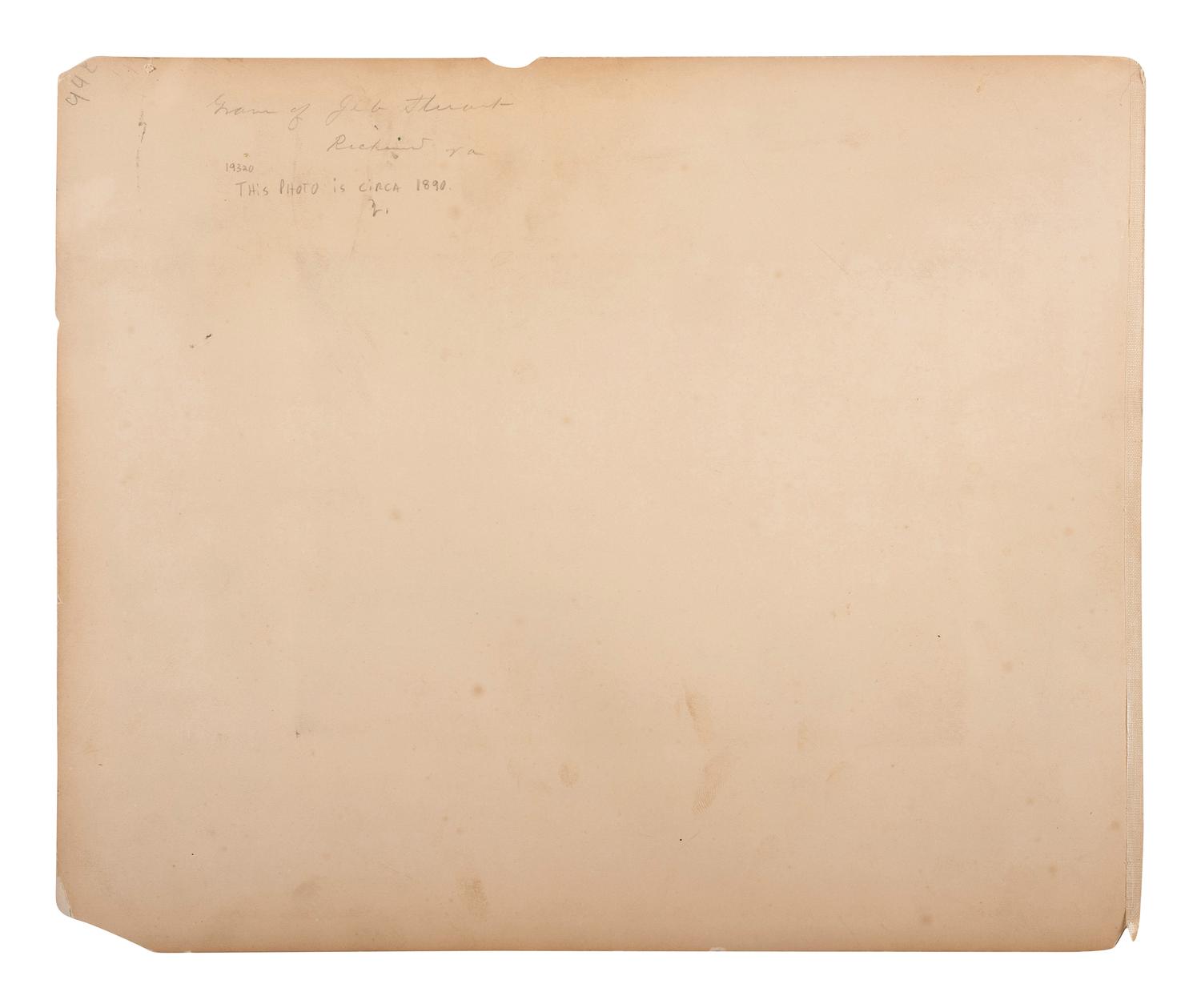 [CIVIL WAR] -- [STUART, James Ewell Brown "Jeb" (1833-1864)]. Outdoor view of Jeb Stuart's tomb. [Richmond, VA], ca 1890.
