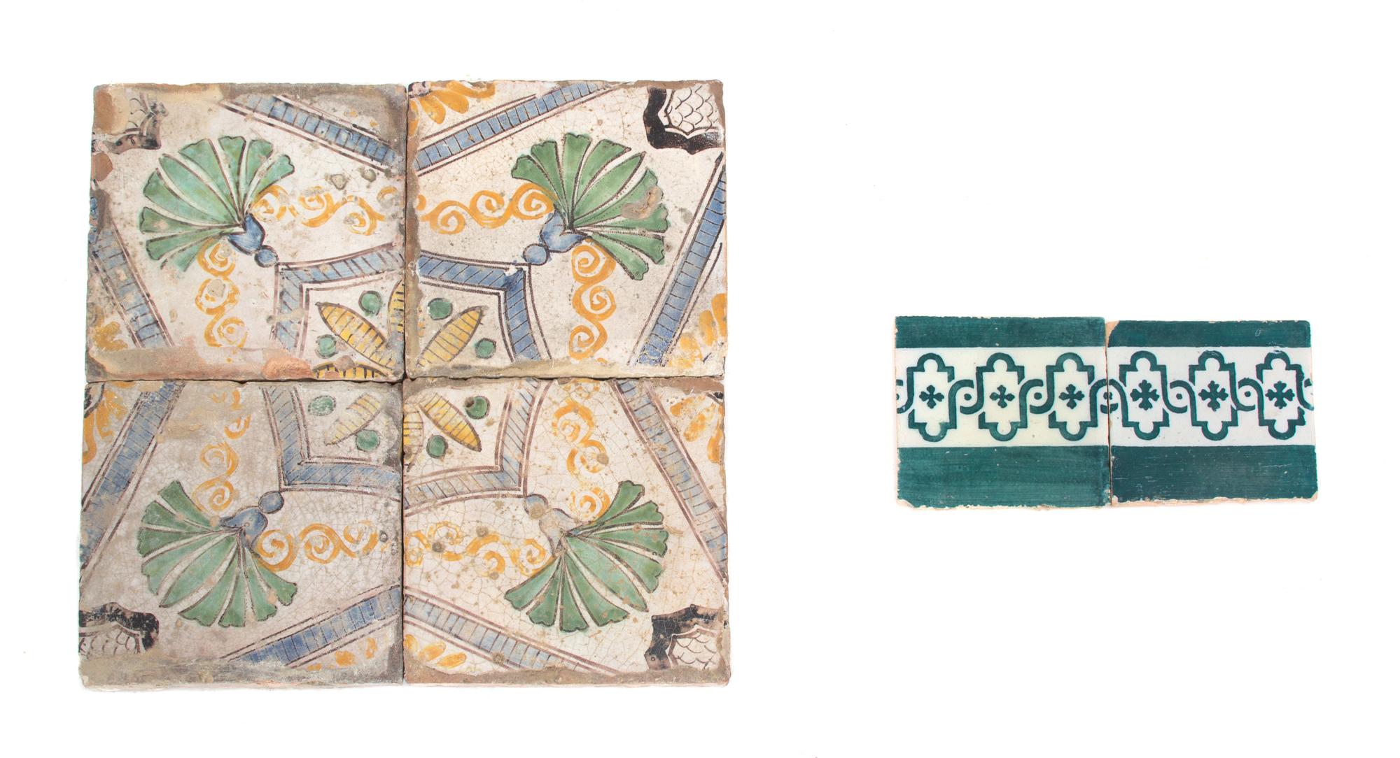 A Collection of Painted Ceramic Tiles — 20TH CENTURY
