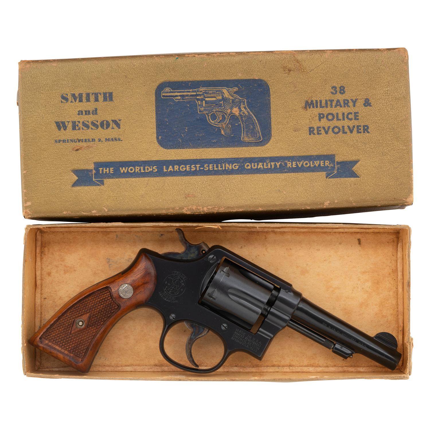 **Smith & Wesson M&P Pre-Model 10 5 Screw Post-War in Box