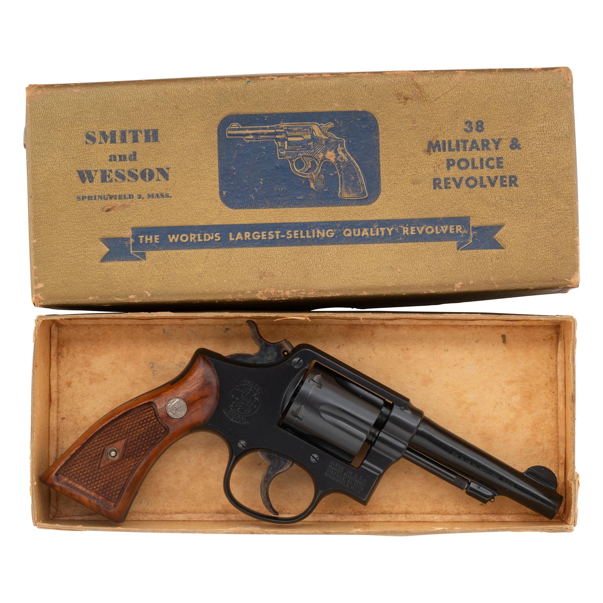 **Smith & Wesson M&P Pre-Model 10 5 Screw Post-War in Box