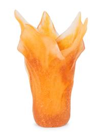 A Daum France Pate de Verre Glass Tulip Vase — 20TH/21ST CENTURY