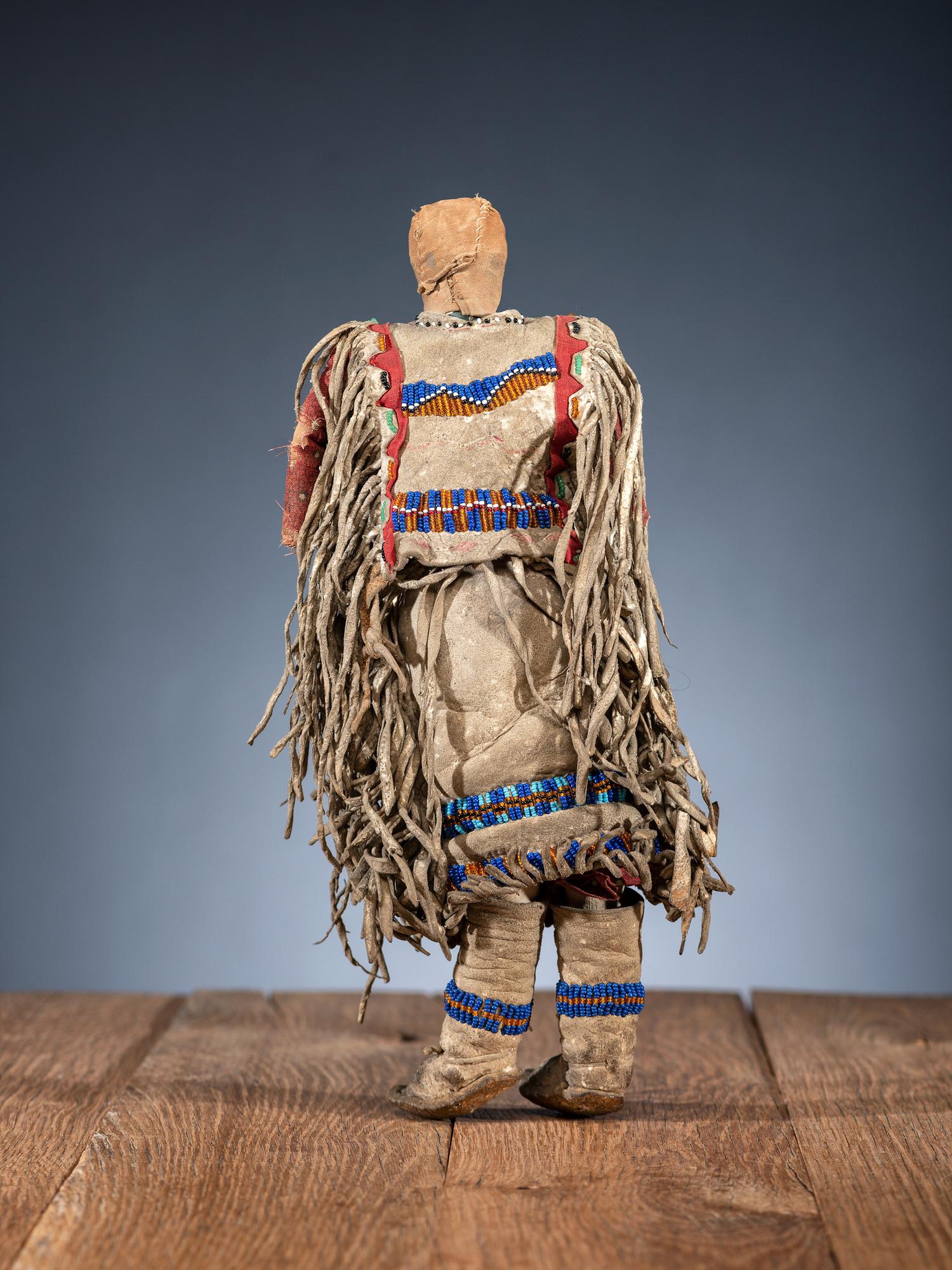 Apache Beaded Hide Doll