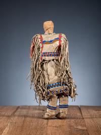 Apache Beaded Hide Doll