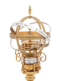 An English Brass Combination Orrery, Armillary Sphere and Annular Clock