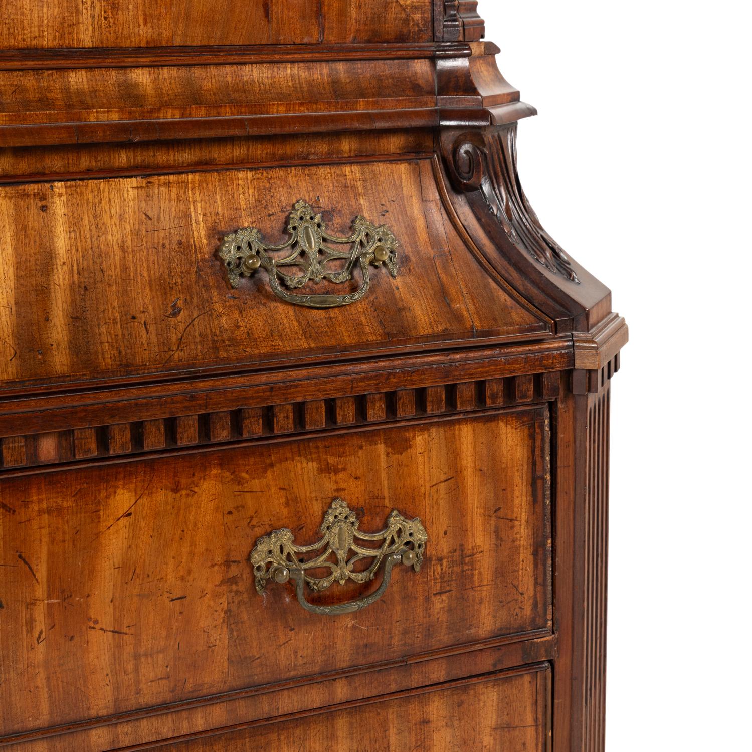 A Dutch Mahogany Linen Press